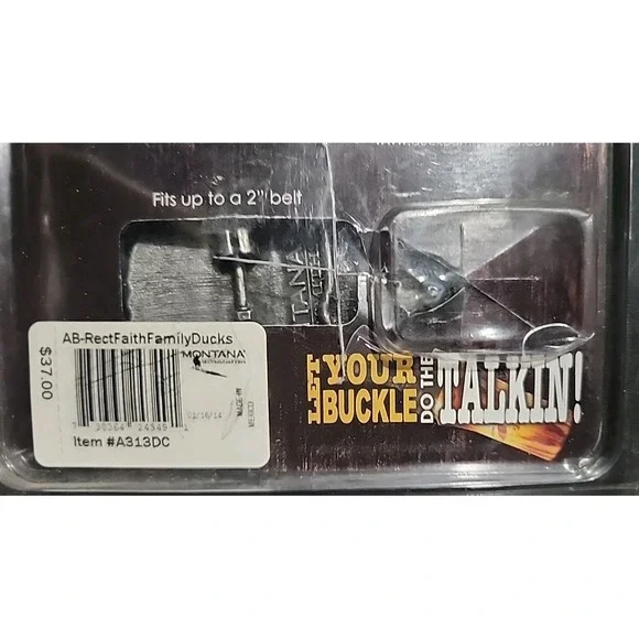 NEW Montana Silversmith Duck Commander ~ Faith Family Ducks Belt Buckle - Picture 3 of 3